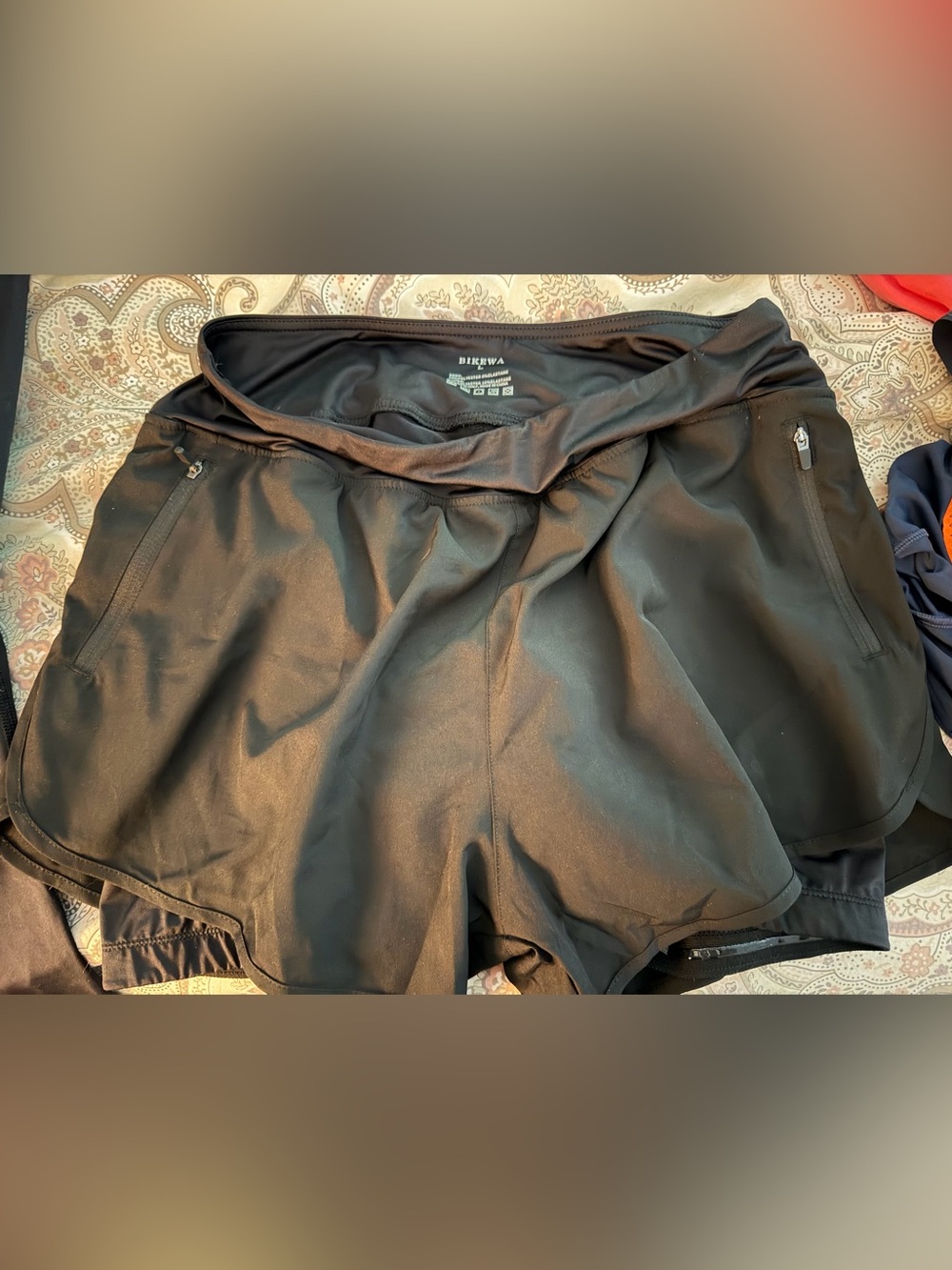 BIKEWA Women’s Cycling Skort Black Padded Shorts Size L
